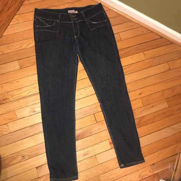 LAST Premium Denim Jeans Dark Blue Jeans w/Silver - Picture 1 of 6
